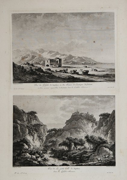 Vue du Golphe…et des Ruines de l'antique Scylatium./Vue de la …