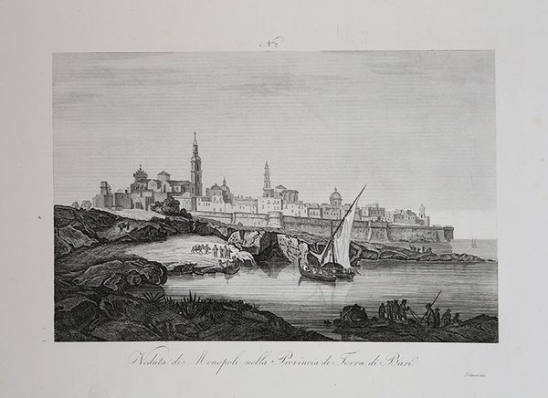 Veduta di Monopoli nella Provincia di Terra di Bari