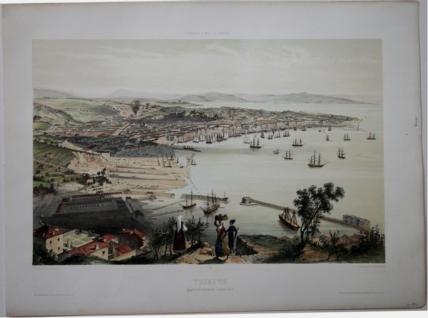 Trieste vue prise u dessus du Lazaret Neuf
