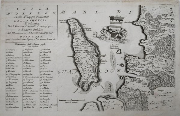 Isola d'Oleron nelle Piaggie Occidentali della Francia.