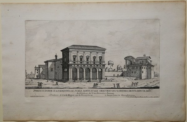 Portico donde si ascendono le scale sante et all'Oratorio di …