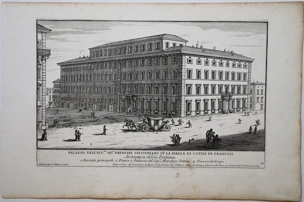Palazzo dell'ecc.[ellentissi]mo sig.[no]r principe Giustiniani su' la Piazza di S. …