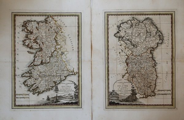 La parte occidentale & La parte orientale della Irlanda…