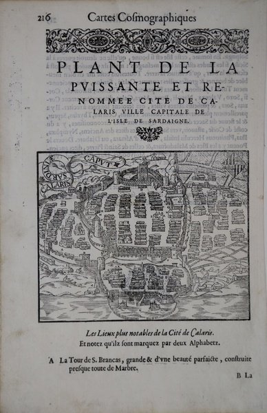 Plant de la puissante et renommee cite de Calaris ville …