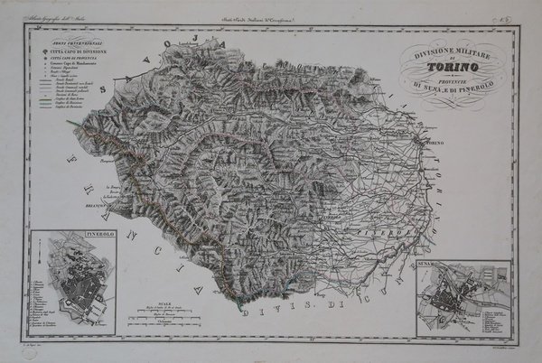 Divisione militare di Torino, Provincie di Susa e Pinerolo