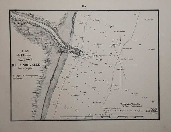 Plan de l'Entrée du port de la Nouvelle