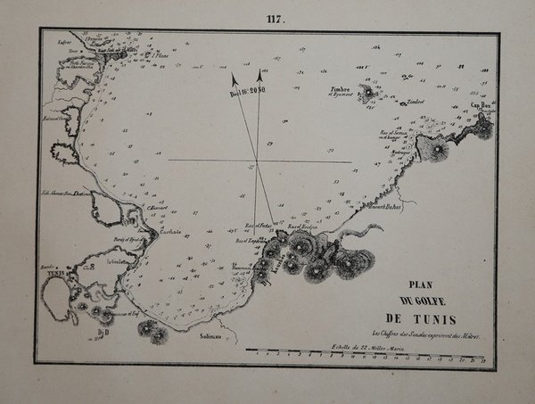 Plan du golfe de Tunis