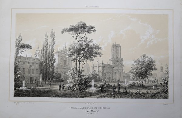 Villa Aldobrandini Borghès occupée par l'etat-major g.al