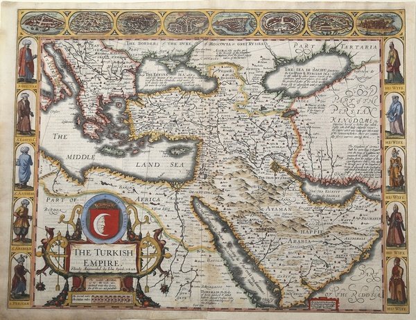 The Turkish Empire newly augmented by John Speed 1626
