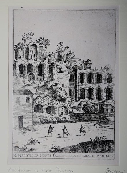 Aedificium in monte Palatino in situ Palatii Maiores