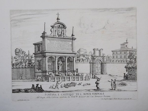 Fontana e Castello sul Monte Viminale