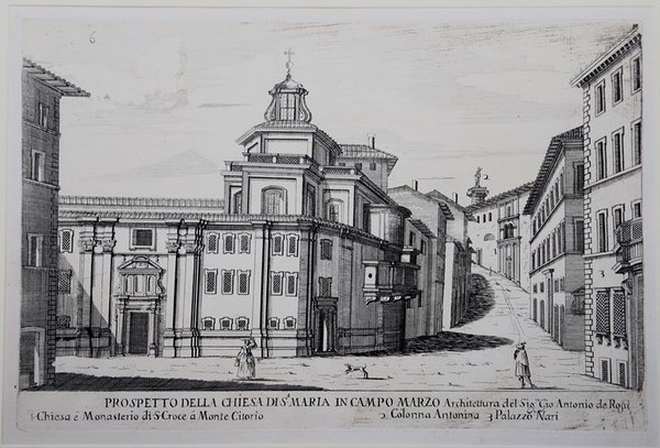 Prospetto della Chiesa di S.a Maria in Campo Marzio