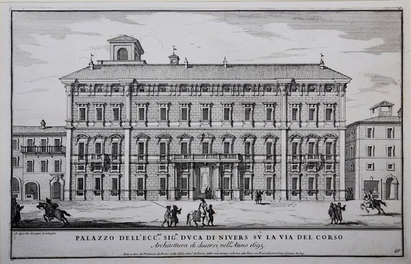 Palazzo dell'Ecc.mo sig.r duca di Nivers su la via del …