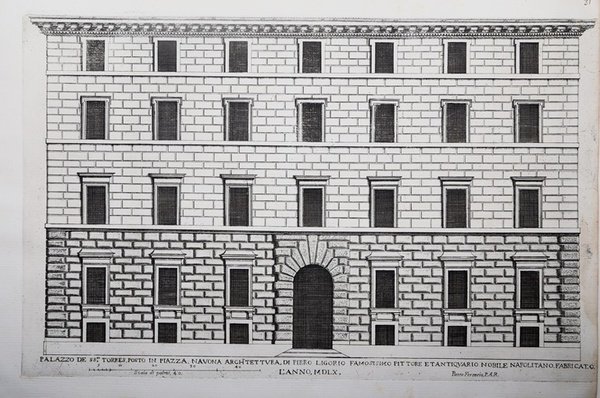 Palazzo de SS.re Torres, posto in piazza, Navona architettura di …