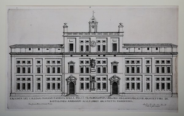 Facciata del Collegio Romano fondato dalla felice memoria di papa …