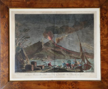 Histoire Naturelle, Volcans. Vue Généralle du Vesuve en 1757