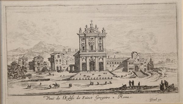 Veuë de l'Eglise de Sainct Gregoire a Roma