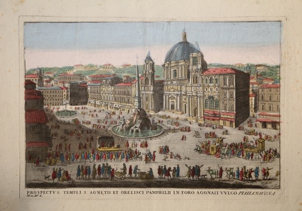 Prospectus Templi S. Agnetis et Obelisci Pamphili in foro Agonalii …