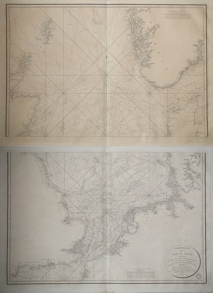 Carte réduite de la Mer du Nord comprenant les côtes …