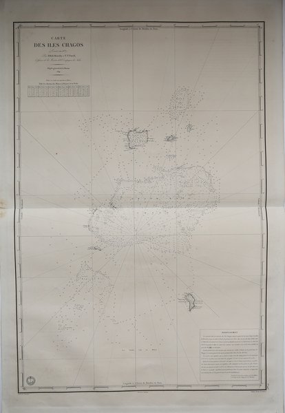 Carte des Iles Chagos Levée en 1837, par M. M. …