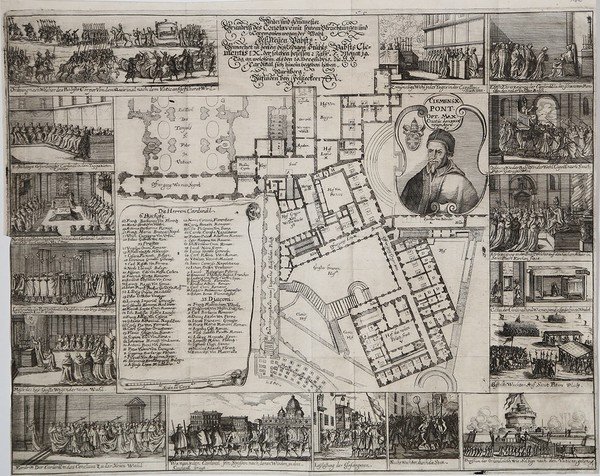 Neuer und genauester Gründriss des Conclave mit seinem.