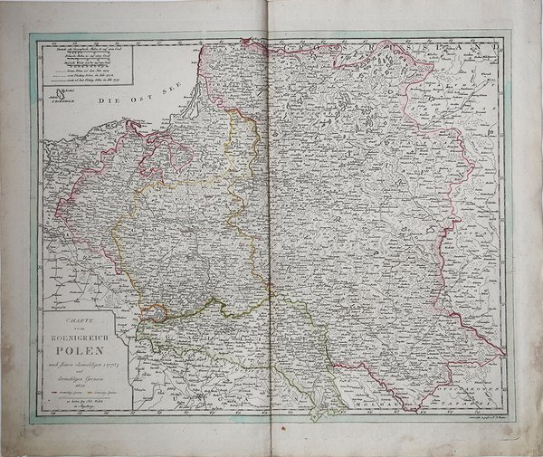 Charte vom Koenigreich Polen nach seinen ehemahligen (1773) und demahligen …