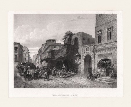 Eine Strasse in Rom.