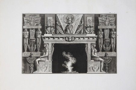 Chimneypiece in the Egytian style
