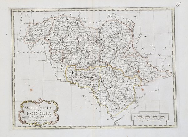 La Wolhynia e la Podolia Divisa ne' loro Palatinati