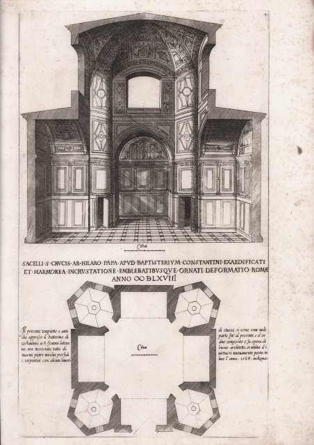 Sacelli S. Crucis Ab Hilaro Papa Apud Baptisterium Constantini.