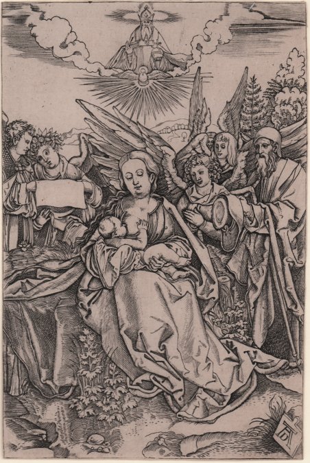 Sacra famiglia con Angeli