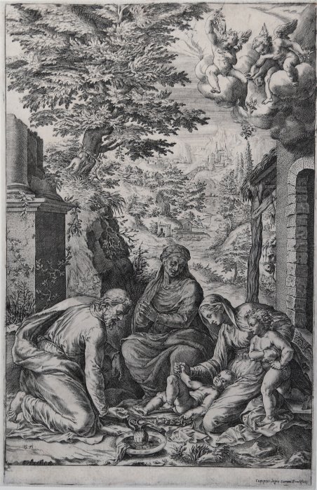 Sacra Famiglia con S. Anna e S. Giovanni Battista