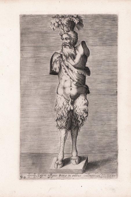 Satyri effigies Romae in aedibus vallensibus