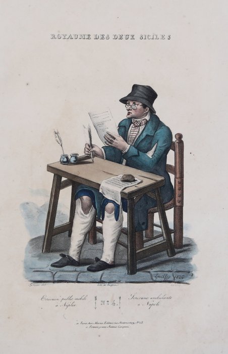 Scrivano ambulante a Napoli