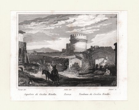 Sepolcro di Cecilia Metella. Roma. Tombeau de Cecilia Metella