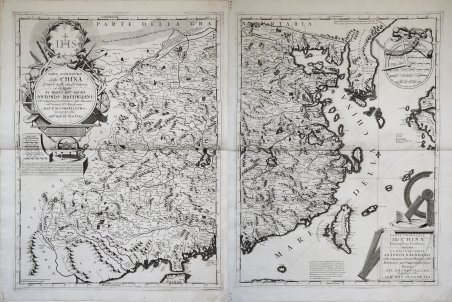 [Serie completa delle 8 mappe della Cina di Coronelli]