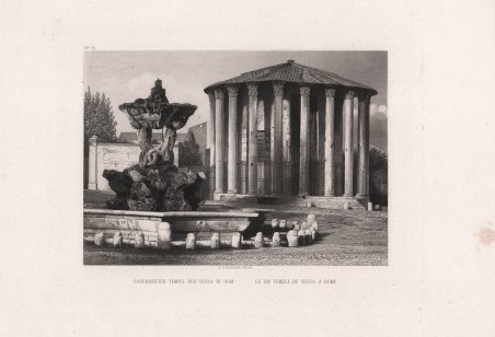 Sogennanter tempel der Vesta in Rom