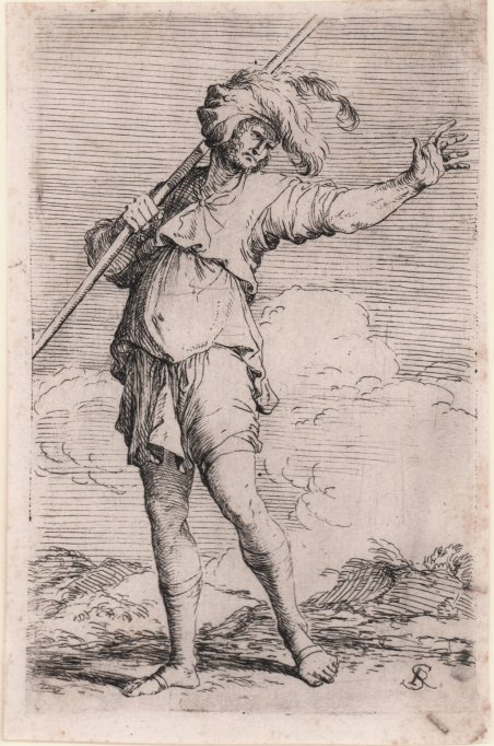 Soldato che regge asta