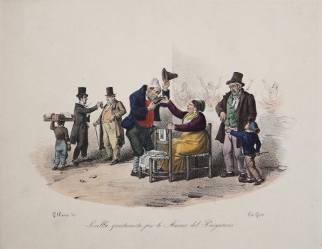 Sorella questuante per le Anime del Purgatorio