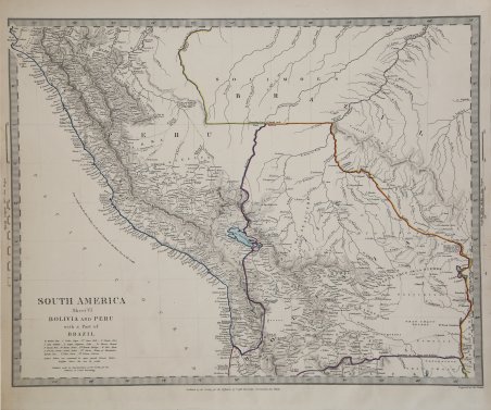 South America Sheet VI Bolivia and Peru with a Part …