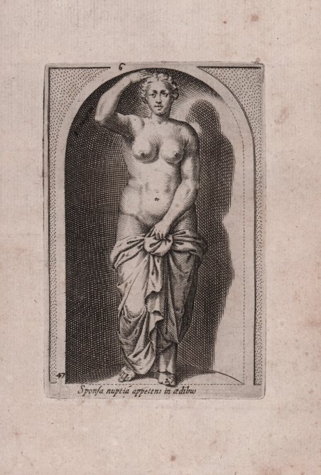 Sponsa nuptia appetens in aedibus