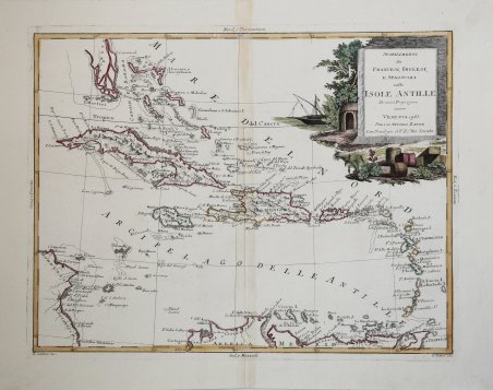 Stabilimenti de Francesi, Inglesi, e Spagnuoli nelle Isole Antille Di …