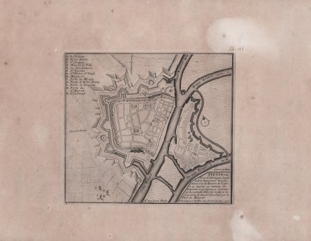 STETIN ville forte d'Allemagne, Capitale de la Pomeranie Royal.