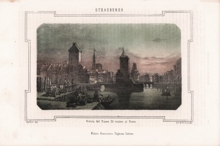 Strasburgo - Veduta del Fiume Ill vicino al Reno