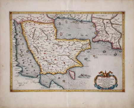 TAB. VI ASIAE, Arabiam Felicem, Carmaniam as Sinum Persicum comprehendens.