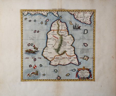 Tab. XII Asiae, Taprobanam rapraesantans