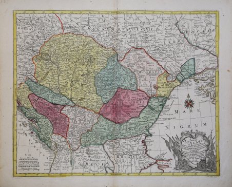 Tabula Hungaria et Regionum quae praeterea ab ea dependent…