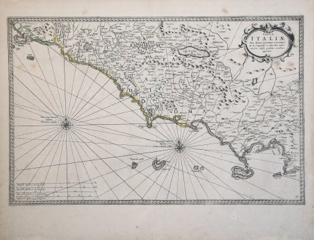 Tabula Italiae Intra Montem Argentatum et promontoir um la Campella.