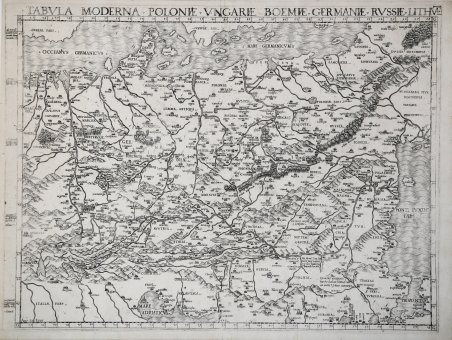 Tabula Moderna Poloniae Ungariae Boemiae Germaniae Russiae Lithuae