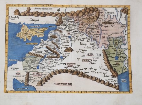 Tabula quarta Asiae complectitur Cyprum insulam, Syriam, Phoniceam, Iudaedam Palestinam, …